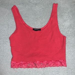 Forever 21 medium pink cropped tank